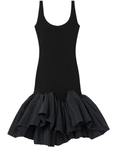 AZ FACTORY X Lutz Huelle Lily Ruffle-hem Sleeveless Midi Dress - Black
