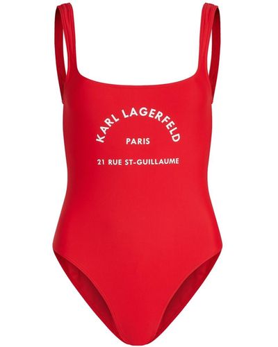 Karl Lagerfeld Rue St-guillaume Swimsuit - Red