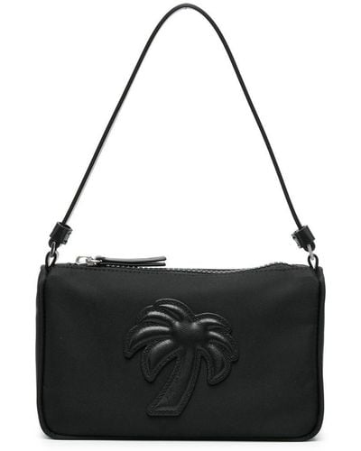 Palm Angels Mini sac porté épaule Big Palm - Noir
