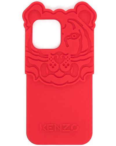 KENZO エンボスロゴ Iphone ケース - レッド