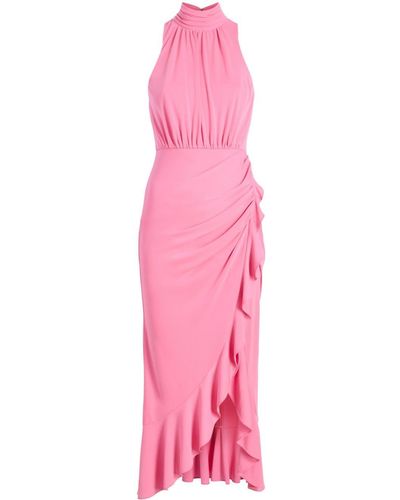 Cinq À Sept Antonia Asymmetric Midi Dress - Pink
