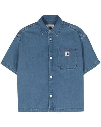 Carhartt Lovilla Short-sleeve Denim Shirt - Blue