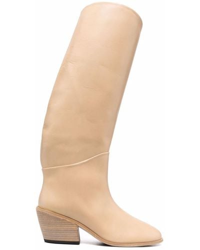 Marsèll Slouched Slip-on Boots - Natural