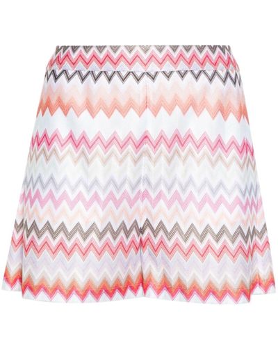 Missoni Zigzag-pattern Shorts - Pink