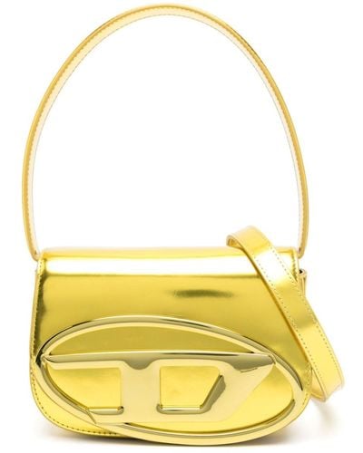 DIESEL 1dr-iconic Leather Shoulder Bag - Yellow