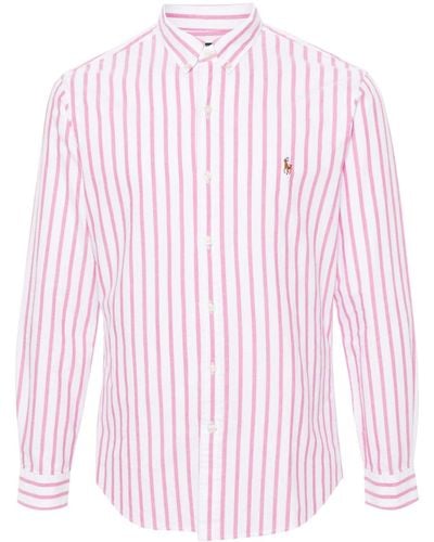 Polo Ralph Lauren Chemise rayée à motif Polo Pony - Rose