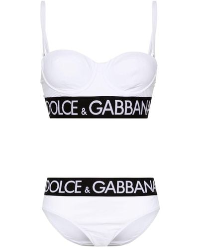 Dolce & Gabbana Dg ロゴ ビキニ - ホワイト