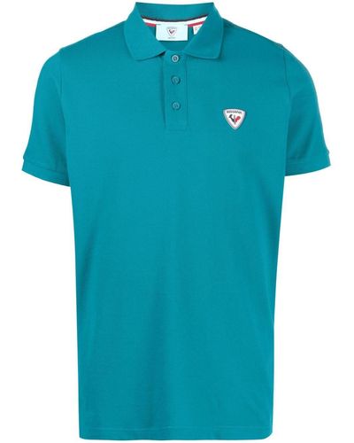 Rossignol Poloshirt Met Logopatch - Blauw