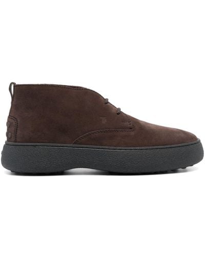 Tod's Desert Suede Boots - Brown