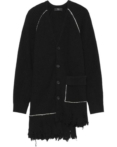 Y's Yohji Yamamoto Vest Met Raglanmouwen - Zwart