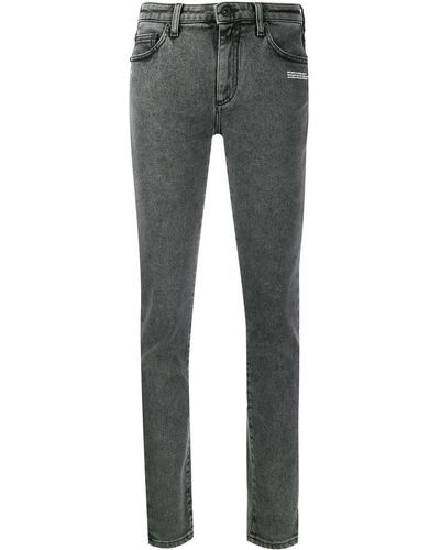 Off-White c/o Virgil Abloh Stretch Skinny Jeans - Grey