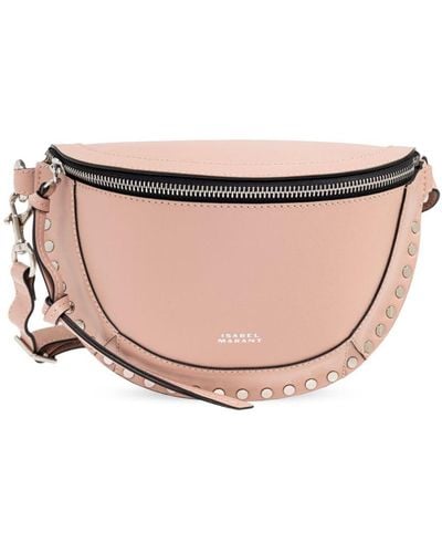 Isabel Marant Skano Stud-detail Belt Bag - Pink