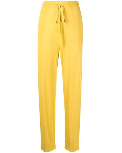 P.A.R.O.S.H. Knit Track Trousers - Yellow