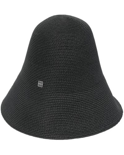 Totême Logo-plaque Detail Bucket Hat - Black