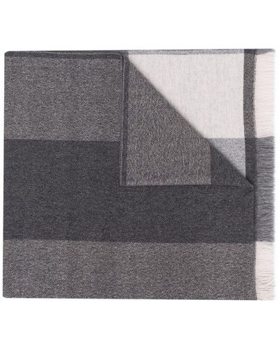 Liska Schal in Colour-Block-Optik - Grau