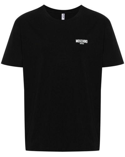 Moschino Camiseta con logo estampado - Negro