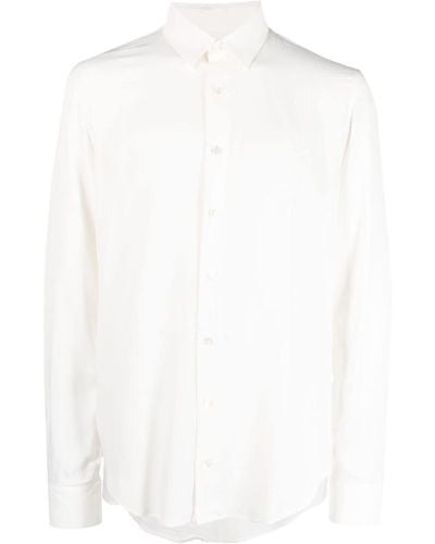 Patrizia Pepe Long-sleeved Button-up Shirt - White