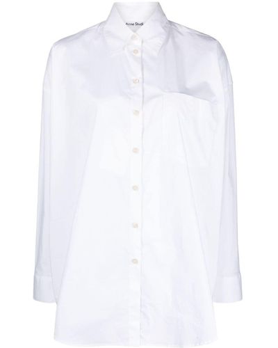 Acne Studios Button-up long-sleeve shirt - Bianco