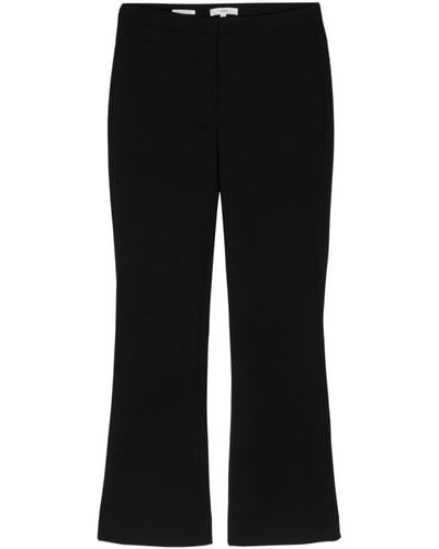 Vince Mid-rise Tapered-leg Trousers - Black