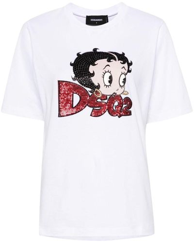 DSquared² Betty Boop Tシャツ - ホワイト