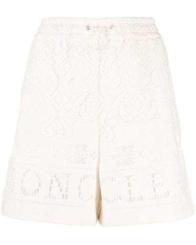 Moncler Shorts mit Kordelzug - Weiß