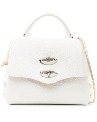 Zanellato Postina Baby Leather Mini Bag - White