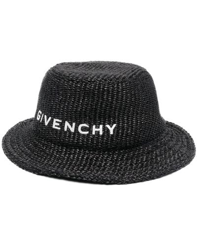 Givenchy Sombrero de pescador reversible con logo - Negro