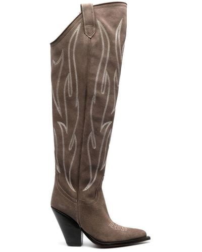 Sonora Boots Hermosillo 110mm ロングブーツ - ブラウン