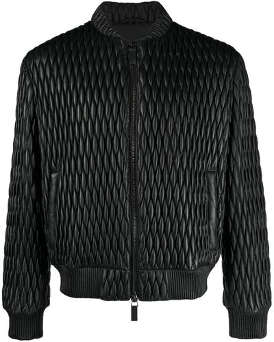 Emporio Armani Leather jackets for Men | Online Sale up to 42% off | Lyst