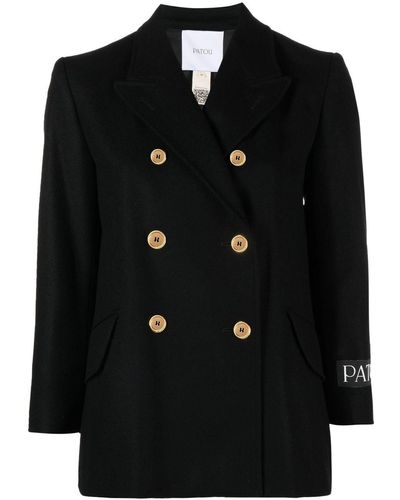 Patou Black Wool And Cashmere Jacket
