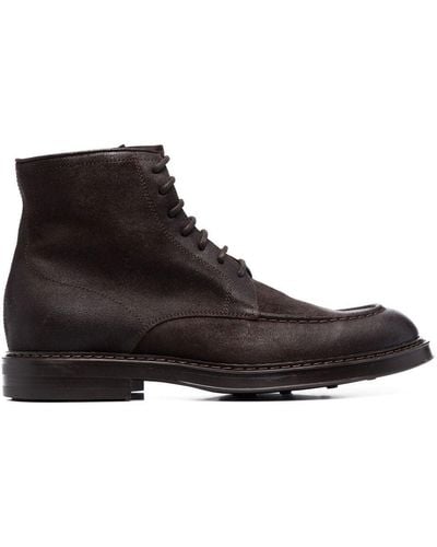 Henderson Leather Lace-up Ankle Boots - Brown