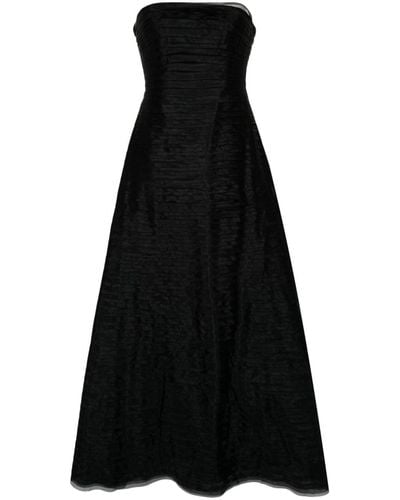 Aje. Soundscape Pleated Maxi Dress - Black