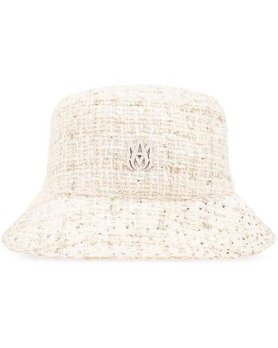 Amiri Tweed Bucket Hat - Natural