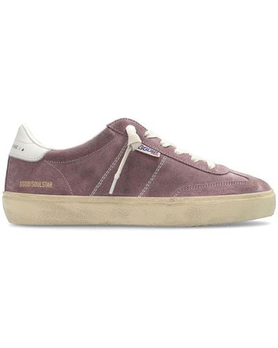 Golden Goose Soul Star Suede Lace-up Trainers - Brown