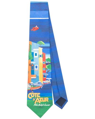 Polo Ralph Lauren Côte D'azur Silk Tie - Blue