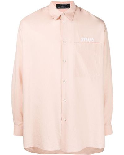 Stella McCartney Shirt Met Logoprint - Roze