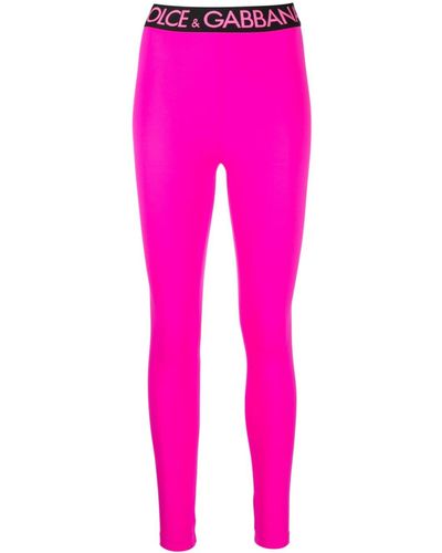 Dolce & Gabbana High Waist legging - Roze