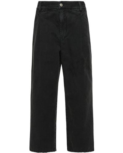 Isabel Marant Fostin Wide-leg Cropped Trousers - Black