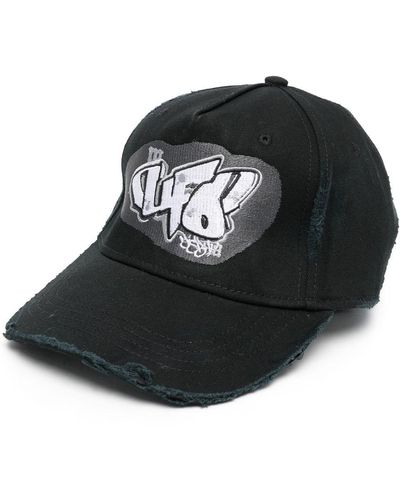 MISBHV X Ufo361 Logo-embroidered Cap - Black