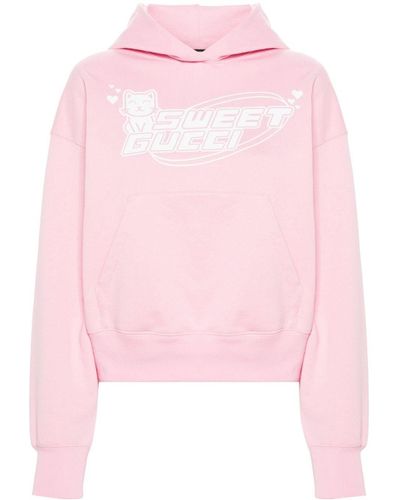 Gucci Hoodie mit Sweet -Print - Pink