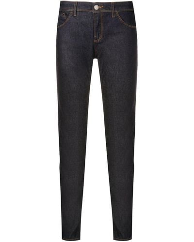 Emporio Armani Tief sitzende Skinny-Jeans - Blau