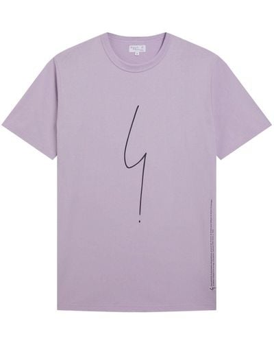 agnès b. Coulos Cotton T-shirt - Purple