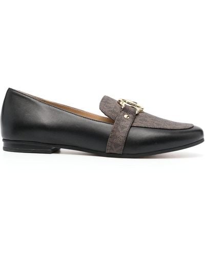 MICHAEL Michael Kors Rory Leather Loafers - Grey