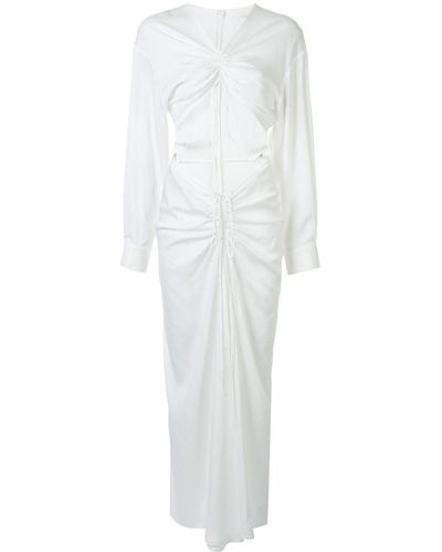 Christopher Esber Ruched Knit Dress - White