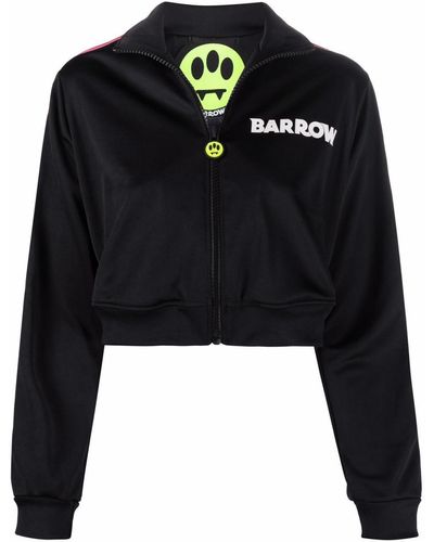 Barrow Side-stripe Cropped Jacket - Black