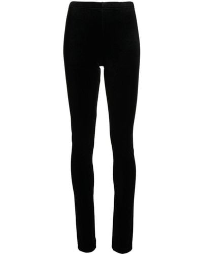 Junya Watanabe Velvet Skinny Trousers - Black