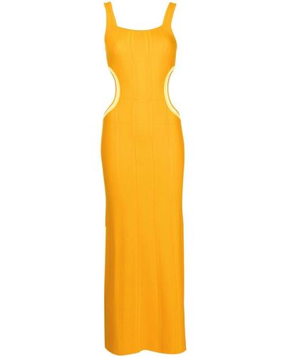 Solid & Striped The Lola Cut-out Dress - Yellow