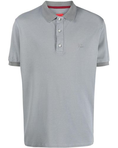 Isaia Polo à manches courtes - Gris