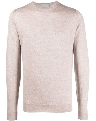 John Smedley Round-neck Knit Sweater - Pink