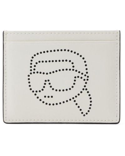 Karl Lagerfeld K/ikonik 2.0 Card Holder - White